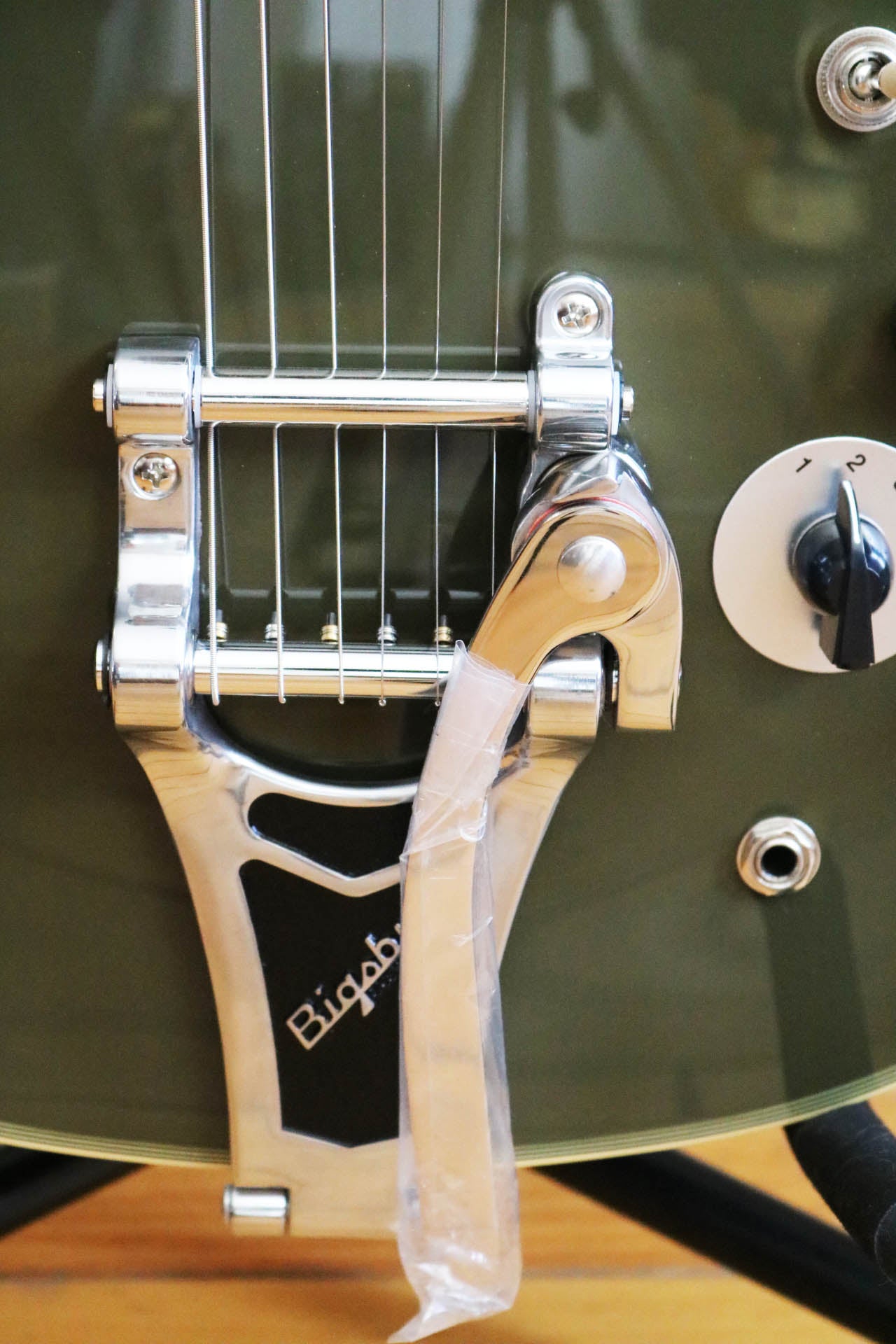 2023 Epiphone Shinichi Ubukata ES-355 Custom Bigsby ver.02 Olive Green with  Signature hard Case